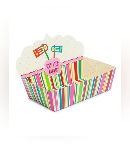 מגש קרטון מודבק+גב 23.5/15/7 ס