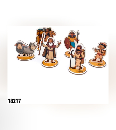 דמויות נייר עם בסיס יציאת מצרים - 6 יח'