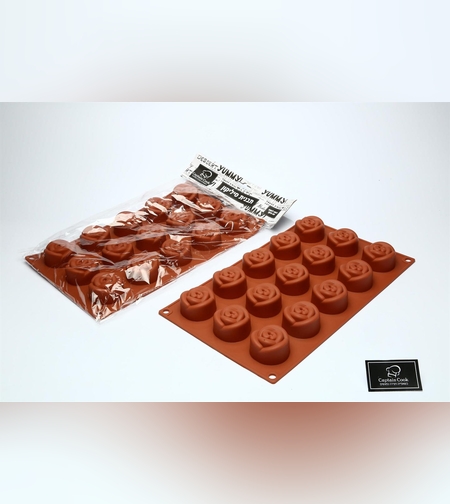 096K- תבנית פרח 15 שקעים 4 0״מ