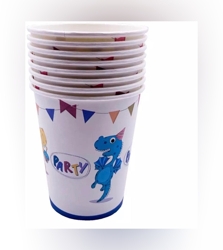 דינוזאורים בייבי - כוסות / 8 יח