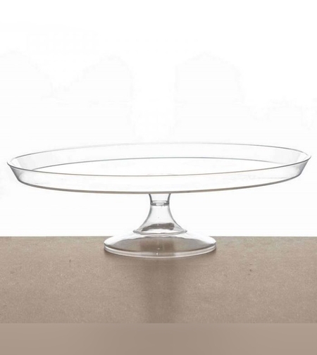 מעמד פלסטיק שקוף לעוגה