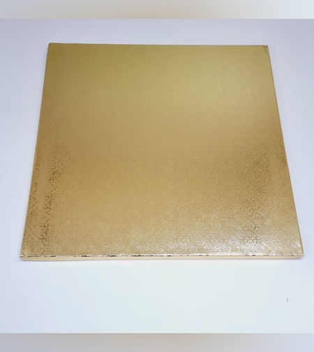 תחתית לעוגה מרובעת זהב 1 ס'מ 29*29 ס'מ, 116E