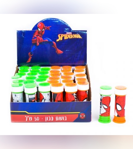 בקבוק בועות סבון 50מל-ספיידרמן