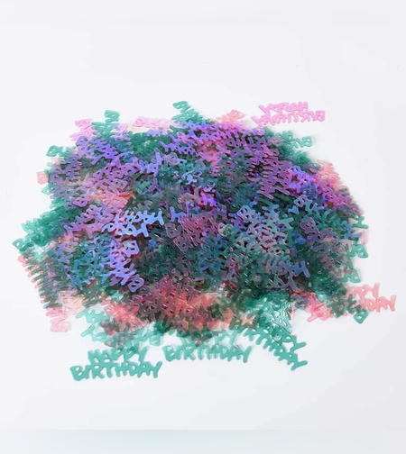 קונפטי HAPPY BIRTHDAY מיקס ירוק ורוד 20 ג'