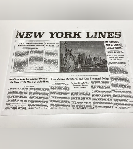 נייר עיתון דגם ניו יורק 40*30 (25 יח')