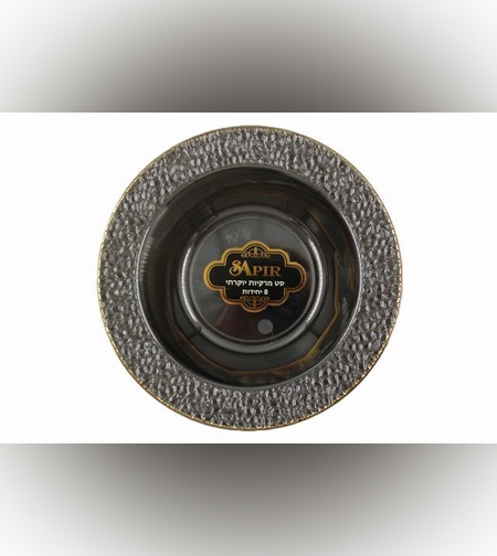 מרקיה ספיר שקוף מעושן פס זהב (10 יח')