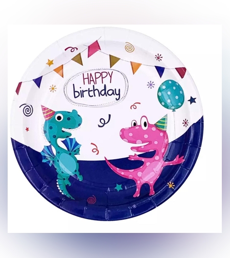 דינוזאורים בייבי - צלחת 7 ' / 8 יח