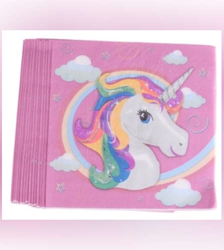 חד קרן - מפיות נייר חדש מארז 16 יח