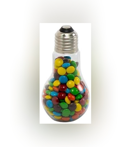 כלי פלסטיק בצורת נורה (6 יח)