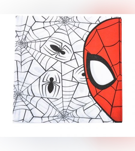 מפיות נייר 2 שכ 33X33 סמ 16 יח- ספיידרמן אדום שחור VFMP