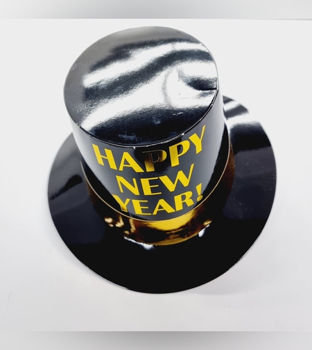 כובע מסיבה שנה חדשה מבריק זהב