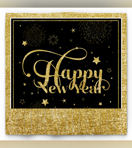 מפית HAPPY NEW YEAR 33*33 יח' 12