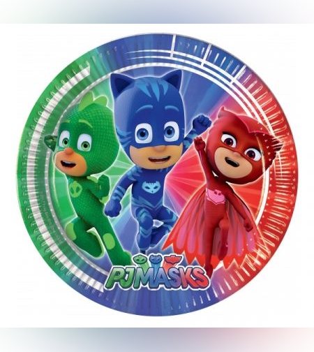 צלחות נייר 23 סמ 8 יח' - כוח פי גיי