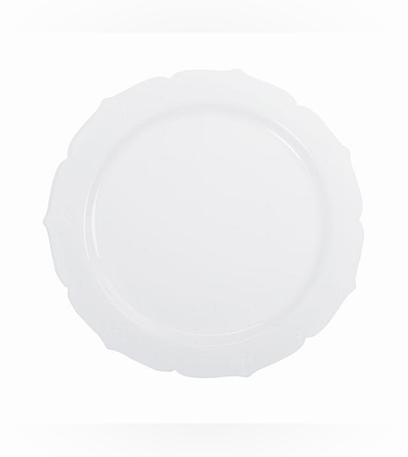 טוסקנה צלחת 7' לבן (10 יח') חגיגית