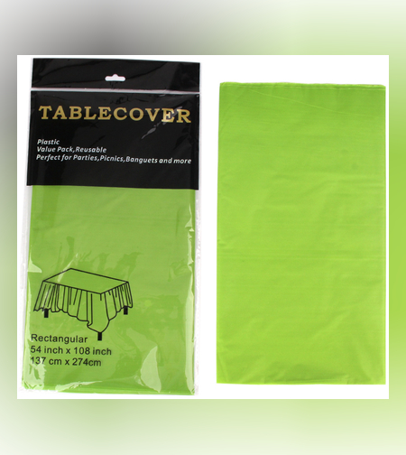 מפת שולחן ניילון 137*274 ירוק בהיר