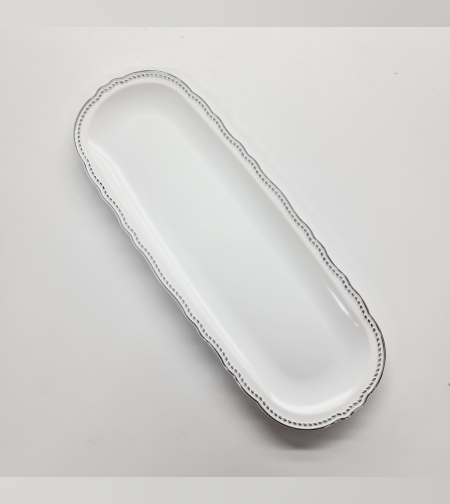 מגש בלה (1יח') לבן כסף