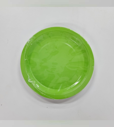 צלחת נייר 7' (10יח') ירוק