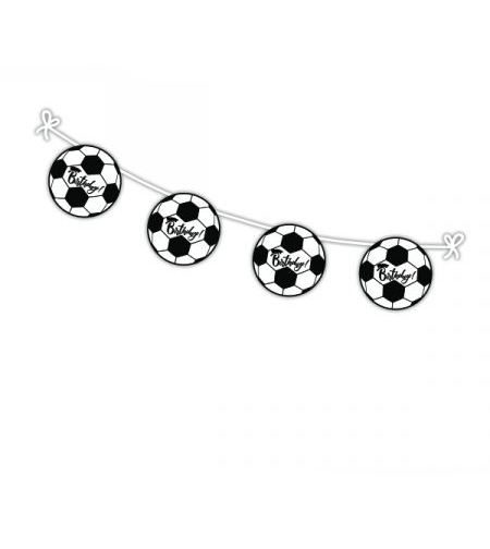 באנר שרשרת צורני 3 מ' עיגולים - כדורגל