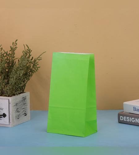 שקית נייר 8*13*24 - ירוק (10 יח')