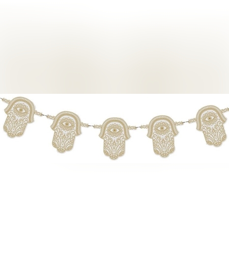 שרשרת חמסות א.כ.3 מטר - זהב מיטאלי