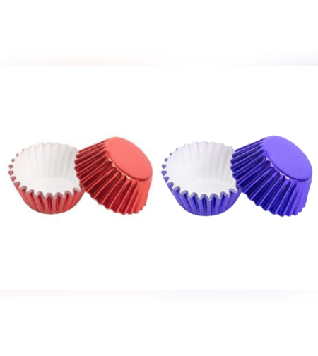 מנג'ט מטאלי אדום/כחול 100 יח' מידה 2 PVC