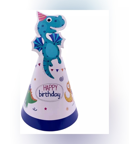 דינוזאורים בייבי - כובע גדול לחוגג / 1 יח