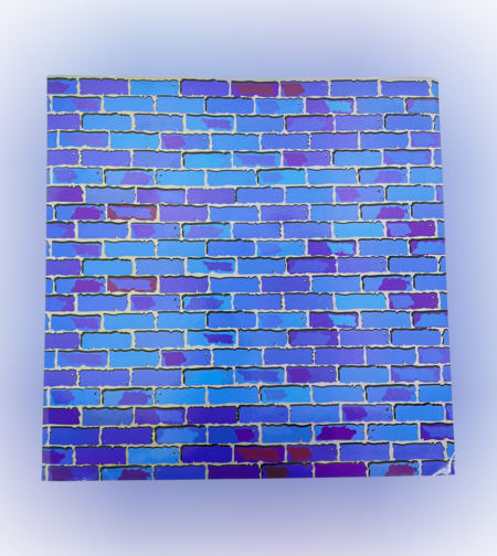 9071- טפט מדבקה לכיסו׳ משטח - בריקים כחולים