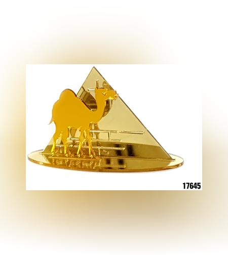 קישוטי שולחן פירמידה+גמל * 4 יח'