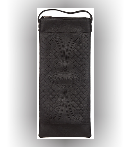 תיק למגילת אסתר דמוי עור שחור 19*43 ס