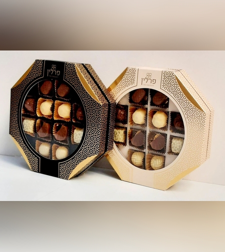 פרלין מארז משושה 12 פרלינים