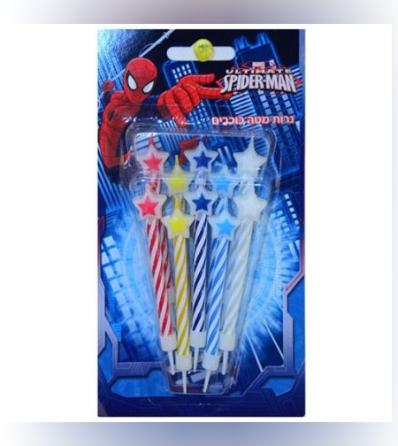 נרות מטה כוכבים - ספיידרמן