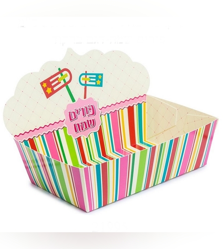 מגש קרטון מודבק+גב 30/18/8 ס