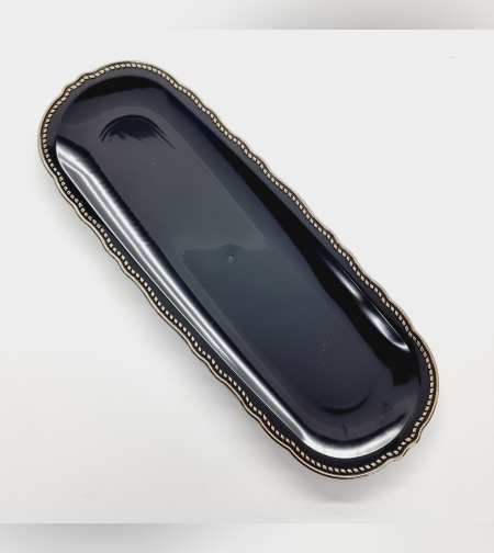 מגש בלה (1יח') שחור זהב