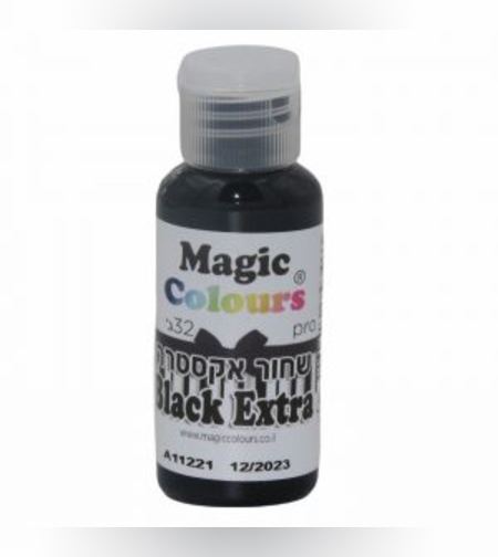 צבע ג'ל מחוזק - שחור אקסטרה Magic Colours
