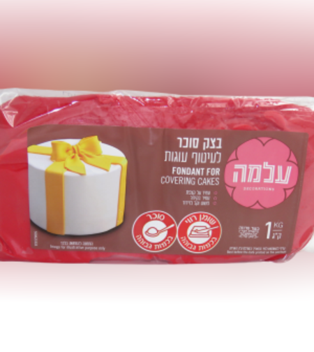 בצק סוכר 1 קילו צבע אדום