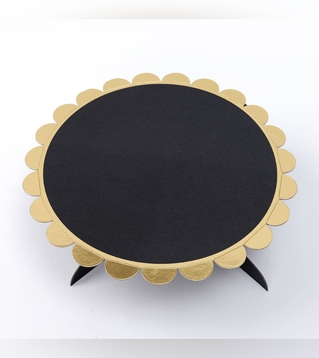 מעמד עוגה שחור זהב