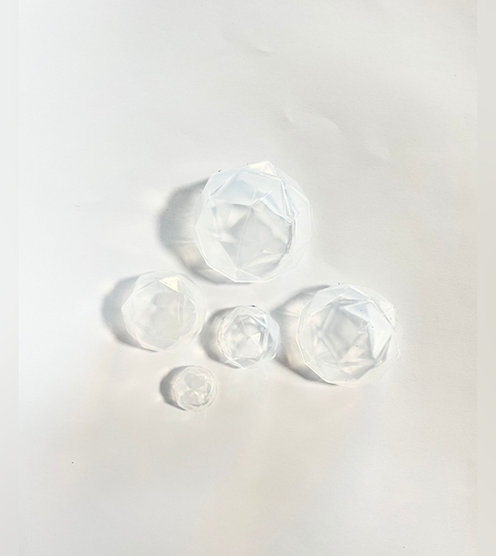 064GD - סט חמש תבניות יהלום 2,3,4,5,6 ס״מ