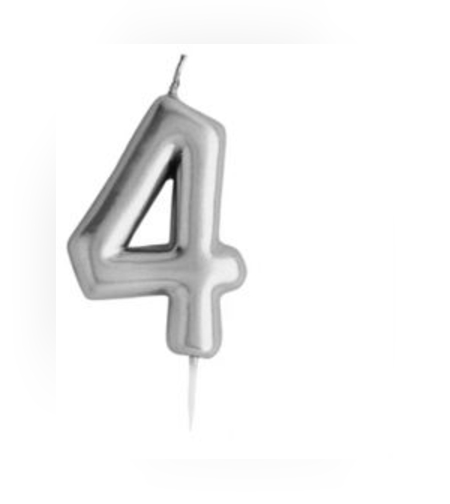 נר מספר כסף מבריק , ספרה 4