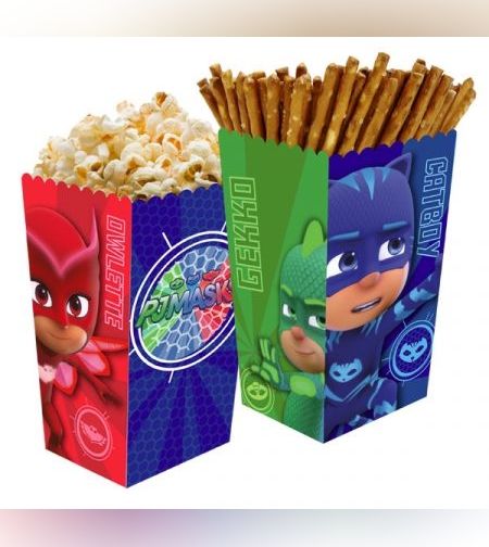 קופסאות פופקורן וחטיפים 6יח - כוח פי גיי