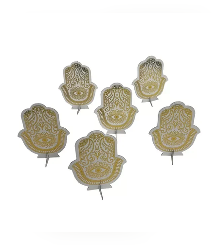 חב' 6 יח' מרכז שולחן בצורת חמסה ג.10.5 ס