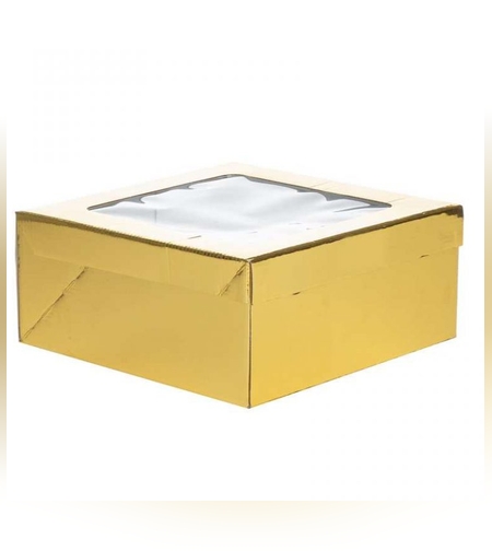 קפ' קרטון לעוגה + חלון 29.5*29.5*13 ס