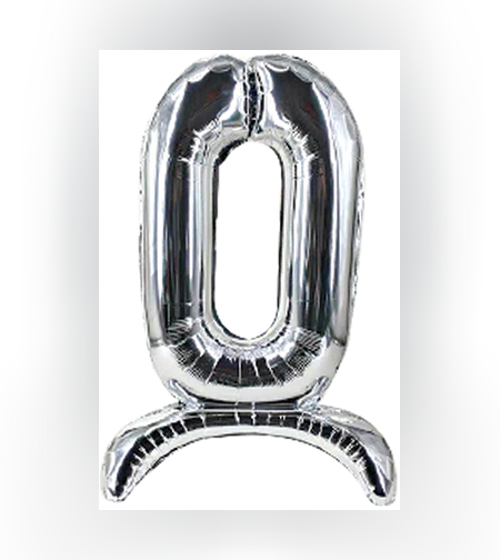 בלון מיילר 32 מרכז שולחן כסף ספרה 1