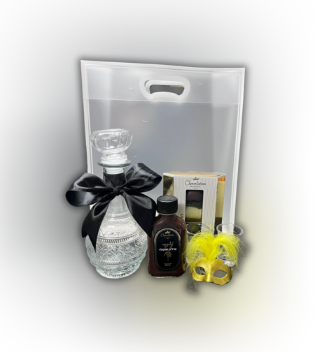 משלוח מנות מארז סט ליקר בשקית