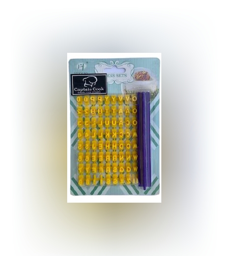 007A - חותכנים מיני באנגלית לבצק סוכר 0.5 0מ