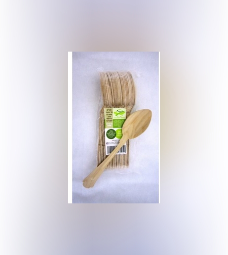 כפות מעץ לבנה (25יח')