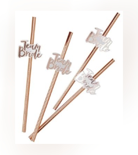 קשים נייר TEAM BRIDE רוז גולד 10 יח