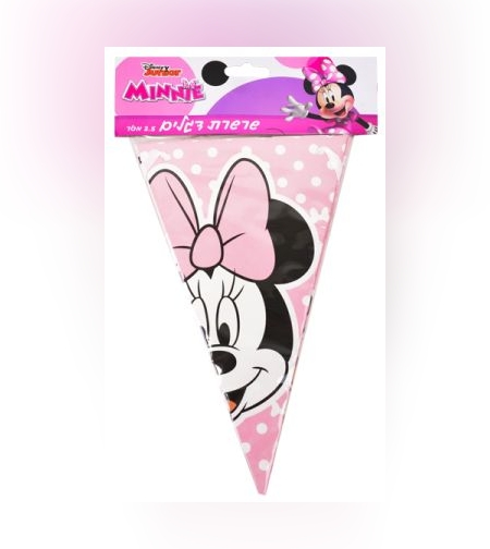 באנר שרשרת משולשים 2.5מ - מיני מאוס קלאסי