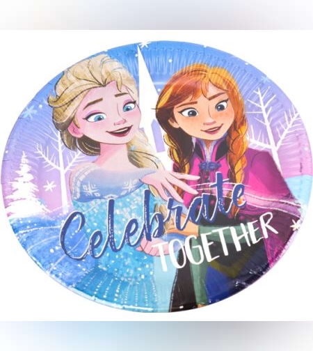 צלחות נייר 23 סמ 8 יח' - פרוזן