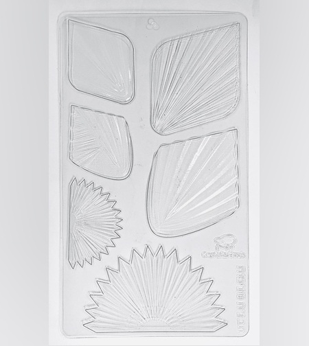 001ZA - תבנית מפלסטיק להכנת מניפות משוקולד