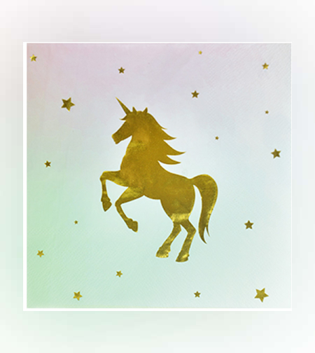 מפיות נייר דו שכבתי 20 יח - חד קרן